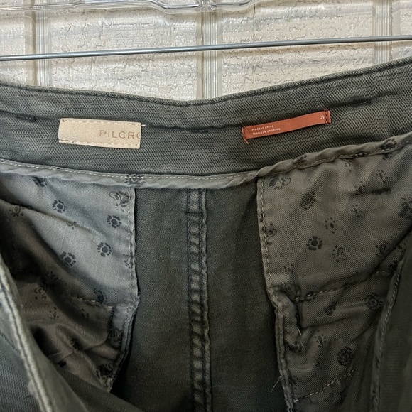 Pilcro Anthropologie Wide Leg Exposed Button Fly Pants, size 29. - Picture 7 of 7